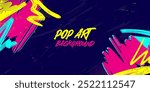 Dynamic Urban Sport Graffiti Background with Bold Neon Colors. Sporty Abstract Background with Brush Strokes and Grunge Texture Design Element