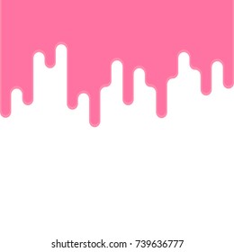 Dynamic Vector Background. Flat Pink Rounded Lines. Abstract Lines And Drops. Cream. Paint. Transition. Flat Style.