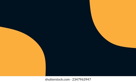 Dynamic vector blobs, contrasting colors, bottom right and upper left