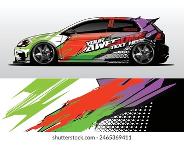 Dynamic Vector Car Wrap Designs: Eye-catching Graphics for Vehicles