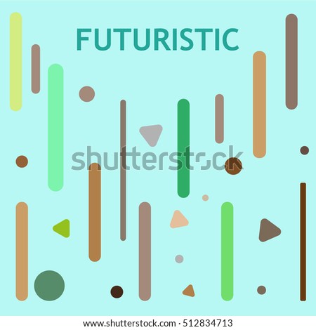 Dynamic vector with geometrical elements.