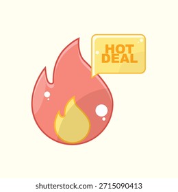 Un gráfico de Vector dinámico que anuncia una 'Venta caliente', diseñada para atraer la atención e impulsar las ventas de promociones de temporada.