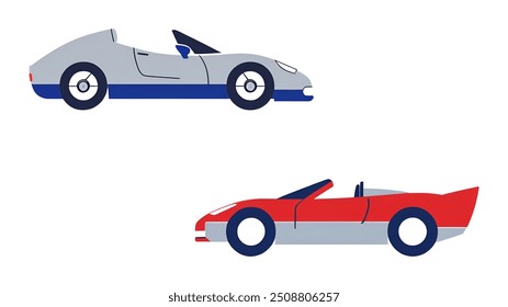 Un ícono de Vector dinámico de un automóvil deportivo, que captura la velocidad y el lujo. Perfecto para proyectos de automoción, carreras y marcas de lujo. Ideal para su uso en App, Sitios web y Materiales promocionales 4