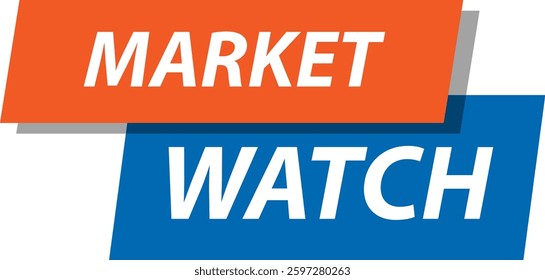 Dynamic vector illustration featuring bold typography and contrasting colors, ideal for financial news and market updates