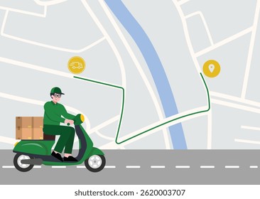 Dynamic vector illustration featuring elements of swift transport and efficient delivery service Perfect for illustrating logistics or express shipping concepts