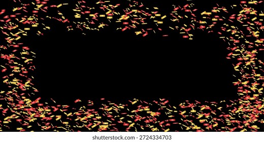 Una Ilustración vectorial dinámica que muestra una explosión vibrante de confeti azul y dorado, perfecto para fondos festivos, invitaciones de fiesta y diseños de celebración alegres.