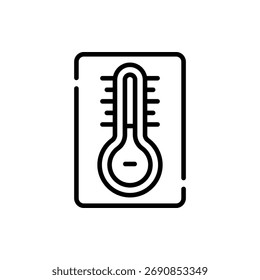Dynamic vector illustration of a temperature symbol, perfect for weather, climate, and science graphics