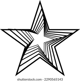 Dynamic Vector star shape that you can use as logo, symbol, background, icon, etc.