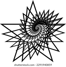 Dynamic Vector star shape that you can use as logo, symbol, background, icon, etc.