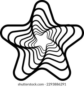 Dynamic Vector star shape that you can use as logo, symbol, background, icon, etc.