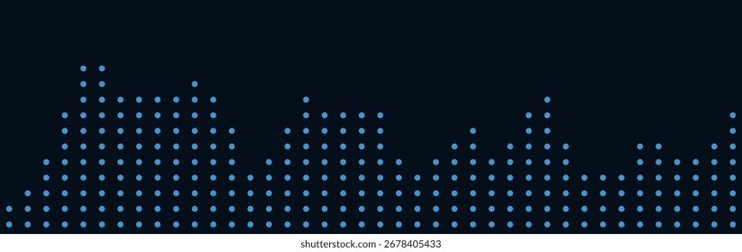 Dynamic vector tech background with abstract geometric dot pattern design.
