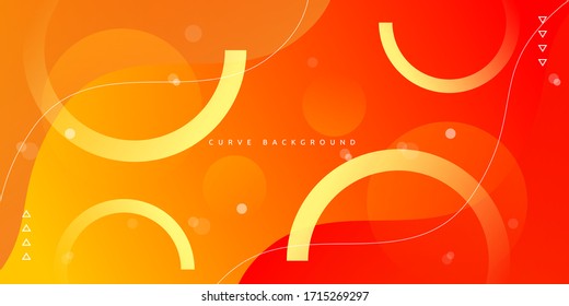 Dynamic vibrant colorful gradient orange background