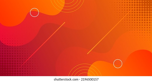 Dynamic vibrant colorful gradient orange background