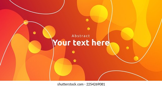 Dynamic vibrant colorful gradient orange background