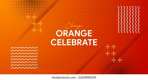 Dynamic vibrant colorful gradient orange background
