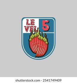 Um logotipo dinâmico e vibrante com uma pimenta vermelha estilizada, simbolizando ousadia, calor e intensidade. O design incorpora linhas afiadas e uma silhueta elegante da pimenta chili, 