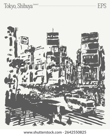 The dynamic and vibrant urban landscape found in Shibuya, Tokyo is truly remarkable