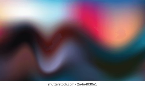 Fondo ondulado Abstractas multicolor dinámico y vivo del gradiente para el arte digital y el diseño moderno