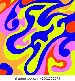 Dynamic Vortex with Vibrant Color Palette Background