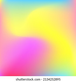 Dynamic Water Fluid Yellow Design Pic. Light Pastel Liquid Color Blue Swirl Gradient Mesh. Green Neon Wavy Rainbow Multicolor Wallpaper. Purple Blurred Happy Pink Curve Gradient Backdrop.