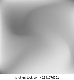 Dynamic Water Light Dark Soft Swirl Gradient Mesh. Soft Monochromatic Blurred Silver Aluminium Gradient Background. Curve Calm Wavy Grey Wallpaper. Sky Liquid Fluid Metallic Blurry Texture.