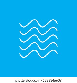icono de onda de agua dinámica representado en un cautivador estilo vectorial ilustrativo.