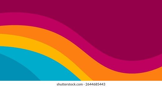 plano de fundo de onda dinâmica com combinação de cor de gradiente.