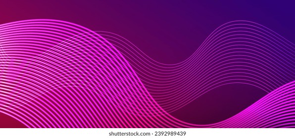 Dynamic wave geometric design. Vector Illustration For Wallpaper, Banner, Background, Card, Book Illustration, landing page