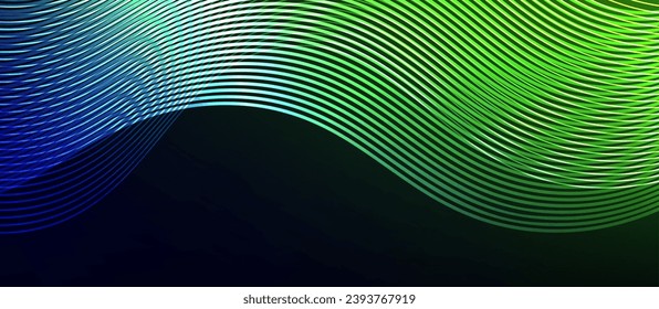 Dynamic wave geometric design. Vector Illustration For Wallpaper, Banner, Background, Card, Book Illustration, landing page