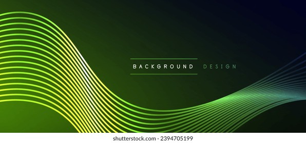 Dynamic wave geometric design. Vector Illustration For Wallpaper, Banner, Background, Card, Book Illustration, landing page