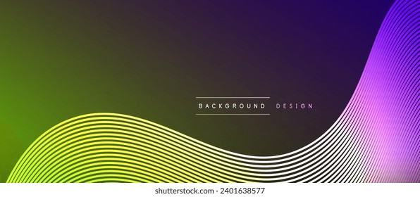 Dynamic wave geometric design. Vector Illustration For Wallpaper, Banner, Background, Card, Book Illustration, landing page