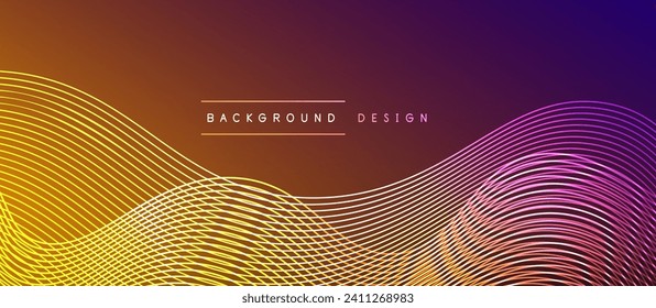 Dynamic wave geometric design. Vector Illustration For Wallpaper, Banner, Background, Card, Book Illustration, landing page