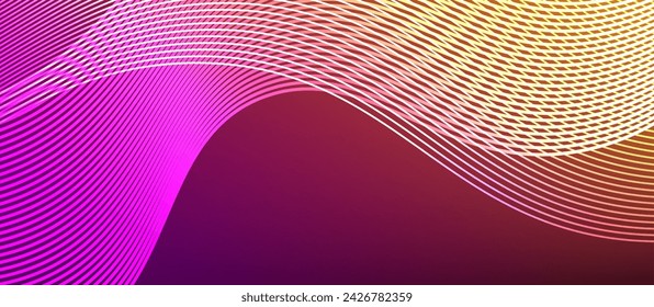 Dynamic wave geometric design. Vector Illustration For Wallpaper, Banner, Background, Card, Book Illustration, landing page