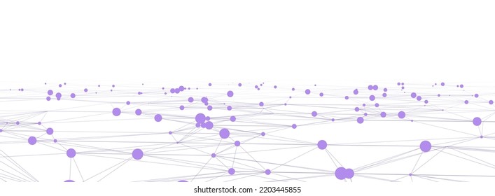 Dynamic wave of lines. Abstract futuristic background. Big data visualization. Vector illustration.
