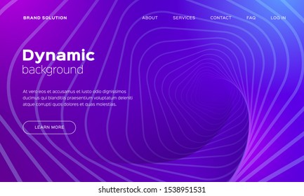 Dynamic wave lines composition, minimal geometric background. Modern gradient template for landing page, web texture, poster, pattern, cover etc. Vector EPS10 digital art.