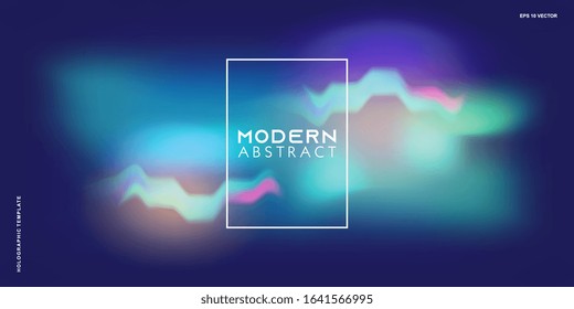 Dynamic wave mesh background. Abstract blurred fantasy technology on blue colors. Eps 10 vector.