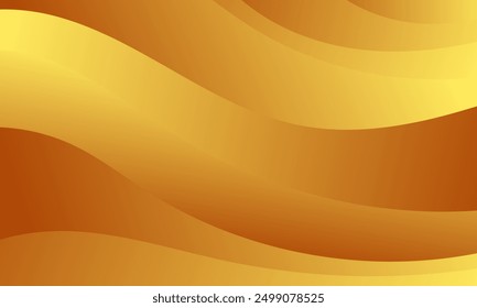 dynamic wave pattern gold color gradient background