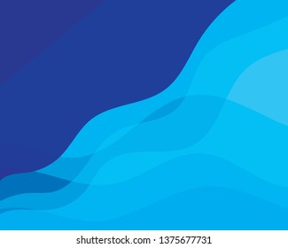 Dynamic wave texture blue background