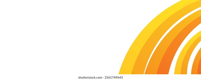 Dynamic wave yellow and orange color wavy stylish banner design vector. Ideal for advertisements, brochures, and presentation