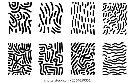 Dynamic Waves Abstract Line Art Design