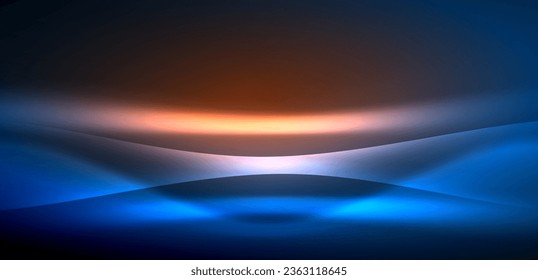 Olas dinámicas en el resplandor etéreo de las luces de neón. El concepto combina fluidez de movimiento con un atractivo vibrante de neón, artesanalmente un telón de fondo que encarna vitalidad y sofisticación futurista