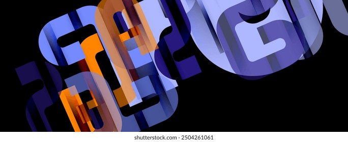 Dynamic waves, flowing lines, stripes vector geometric elements minimal pattern. Vector Illustration For Wallpaper, Banner, Background, Card, Book Illustration, landing page