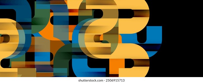 Dynamic waves, flowing lines, stripes vector geometric elements minimal pattern. Vector Illustration For Wallpaper, Banner, Background, Card, Book Illustration, landing page