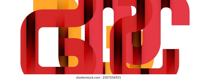 Dynamic waves, flowing lines, stripes vector geometric elements minimal pattern. Vector Illustration For Wallpaper, Banner, Background, Card, Book Illustration, landing page
