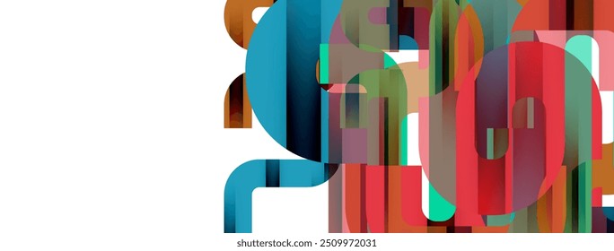 Dynamic waves, flowing lines, stripes vector geometric elements minimal pattern. Vector Illustration For Wallpaper, Banner, Background, Card, Book Illustration, landing page