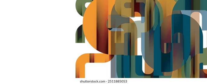 Dynamic waves, flowing lines, stripes vector geometric elements minimal pattern. Vector Illustration For Wallpaper, Banner, Background, Card, Book Illustration, landing page