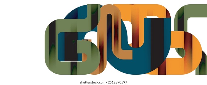 Dynamic waves, flowing lines, stripes vector geometric elements minimal pattern. Vector Illustration For Wallpaper, Banner, Background, Card, Book Illustration, landing page