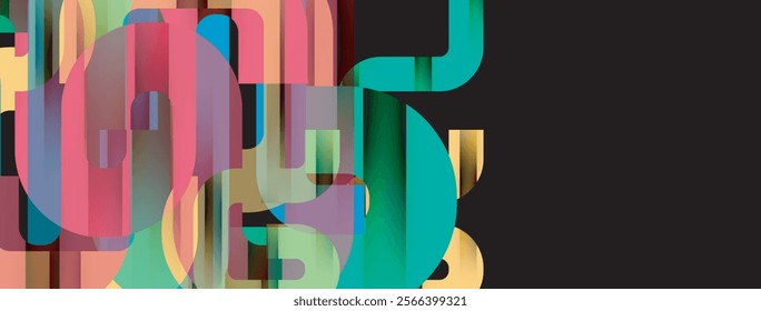 Dynamic waves, flowing lines, stripes vector geometric elements minimal pattern. Vector Illustration For Wallpaper, Banner, Background, Card, Book Illustration, landing page