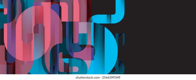 Dynamic waves, flowing lines, stripes vector geometric elements minimal pattern. Vector Illustration For Wallpaper, Banner, Background, Card, Book Illustration, landing page