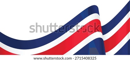 Dynamic waves of the Union Jack flag in vibrant colors